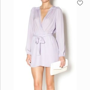 JENNIFER HOPE Lavender Silk Dress with Wrap