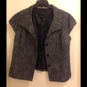 Banana Republic Black and White Tweed Jacket