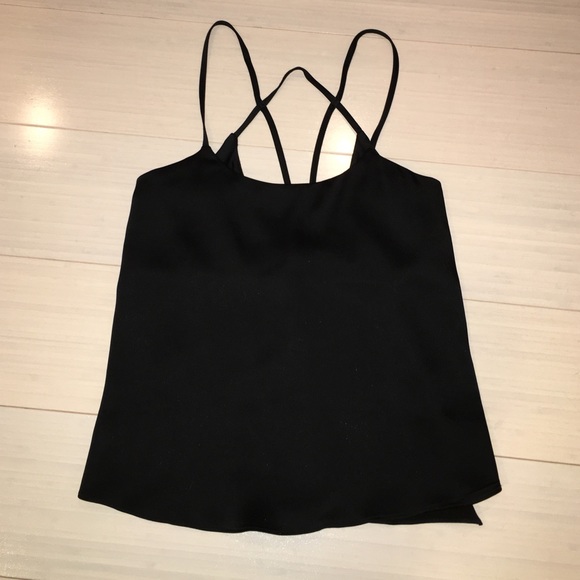 Black silk Top Shop going out shirt