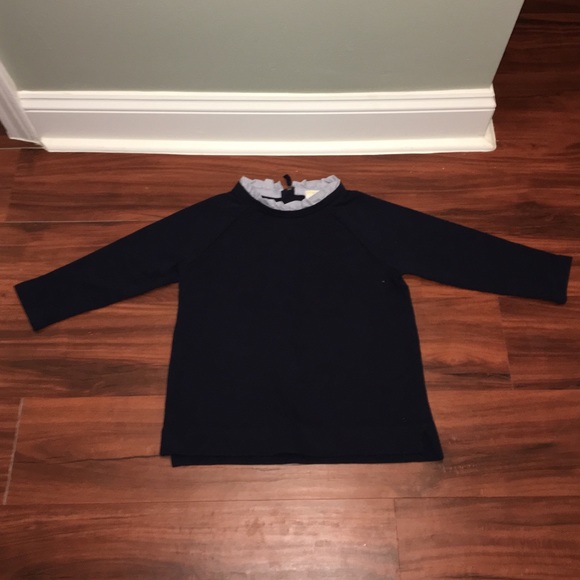 J Crew Factory Girls Navy Knit top size 8