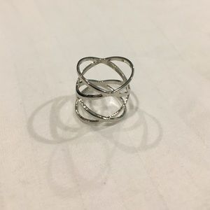Silver Wrap Around Mid-Finger Ring
