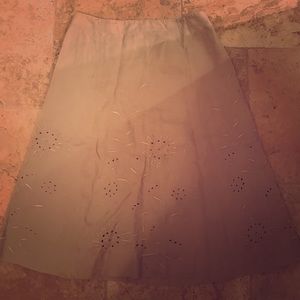 Banana republic beige linen skirt never worn