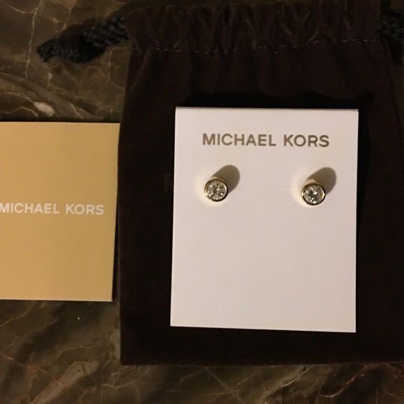 Michael Kors crystal stud earrings