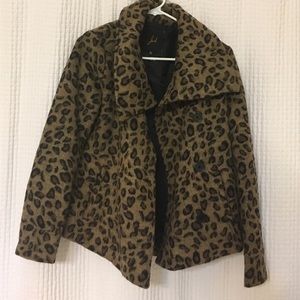 Jack by BB Dakota Leopard Pea Coat