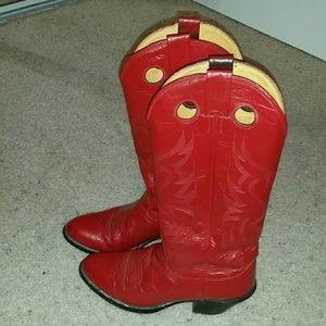 Red Nocona Cowboy Boots Size 8
