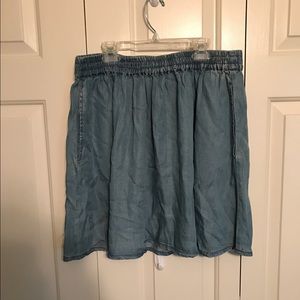 Chambray skirt