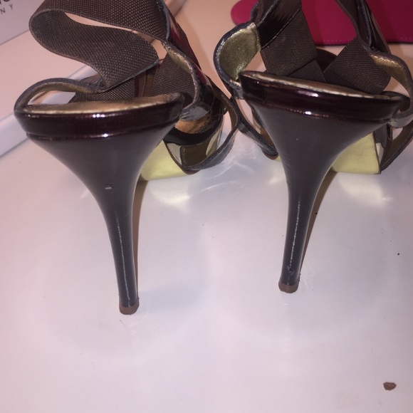 Stunning Brown Bebe Shoes sz 8 - Picture 5 of 7
