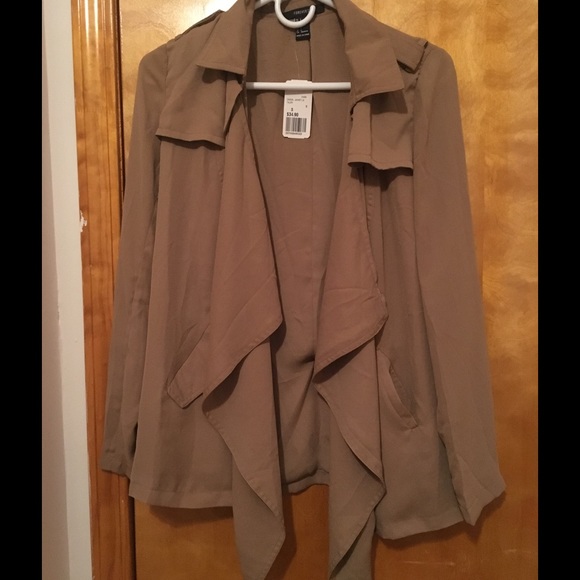 Forever 21 Tan Draped Jacket