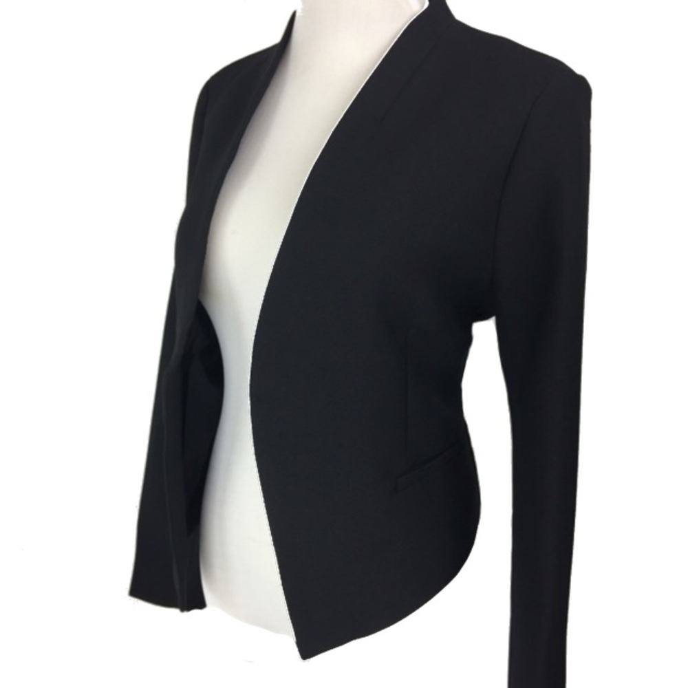 De Novo High Low Black Blazer