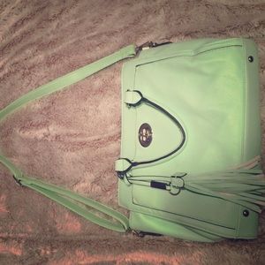 Mint colored Charming Charlie purse