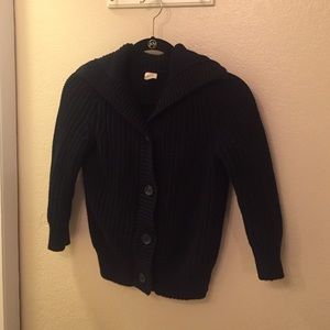 J.Crew chunky sweater, navy blue, XS, 3/4 sleeve