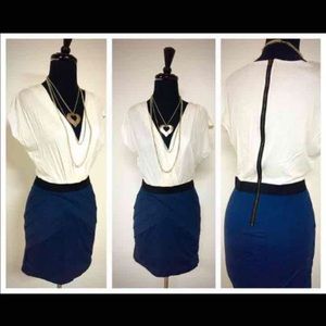 plunging neckline dress