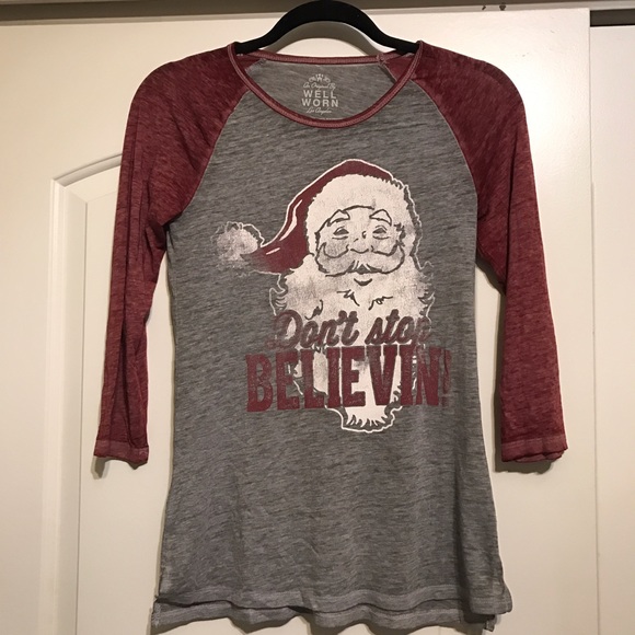 Cute Gray and Red Christmas shirt