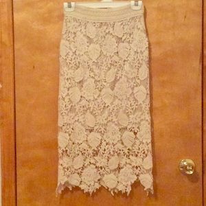 Lace Midi Skirt