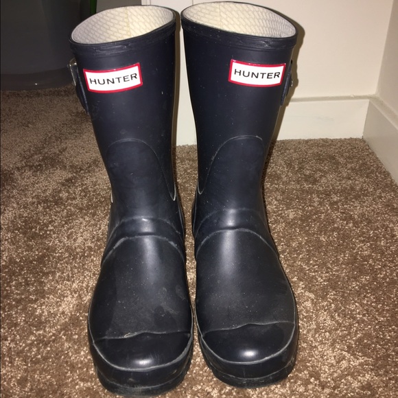 Women's short Hunter rain boots