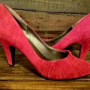 Jessica Simpson Red Suede Heels