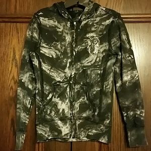 Sinful Skull Rhinestones  Hoody