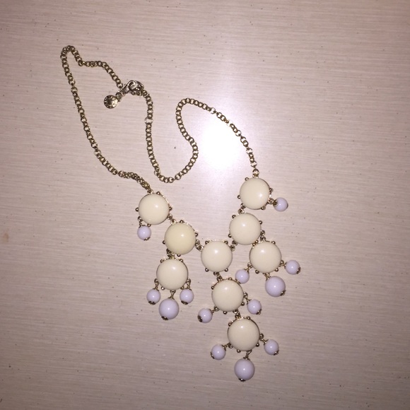 white bubble necklace