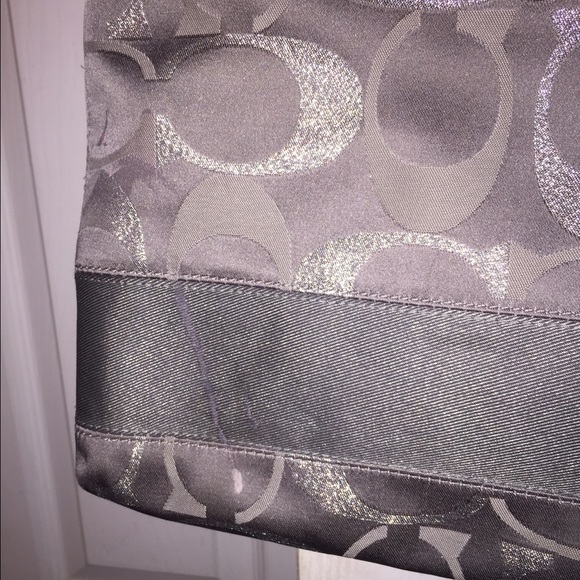 Coach Gray and Silver Crossbody - Picture 3 of 4