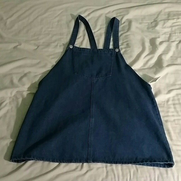 Overall denim jean dress
