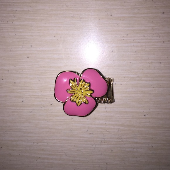 J.Crew pink flower ring