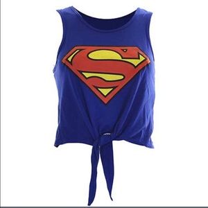 New!!! Ladies Superman crop top