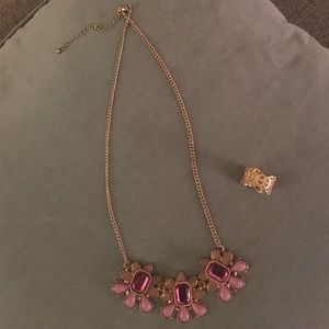 Purple and gold Necklace & Ring set 👍🏼✨💕