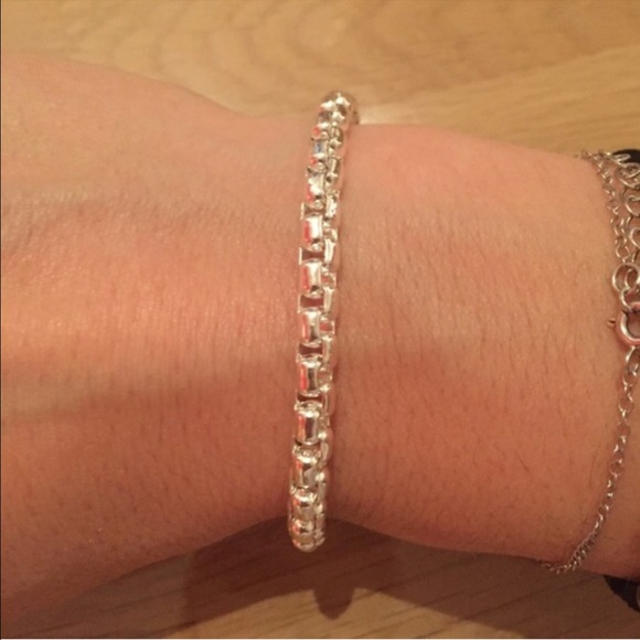 Silver Chain Link Rope Bracelet - Picture 4 of 4