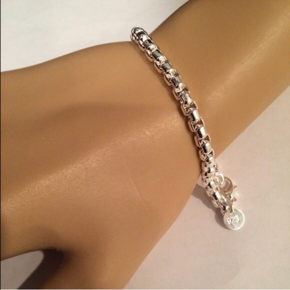 Silver Chain Link Rope Bracelet