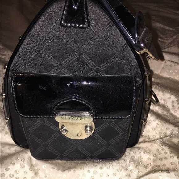 Gianni Versace Couture Black Madonna Handbag - Picture 3 of 4