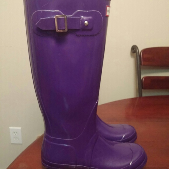 Hunter original tall glossy rain boots - Picture 2 of 4