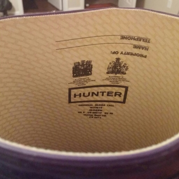 Hunter original tall glossy rain boots - Picture 4 of 4