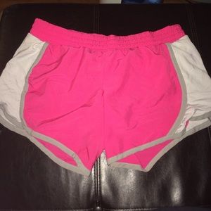 Pink workout shorts