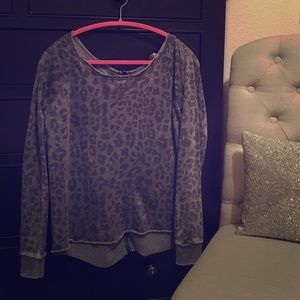 Leopard print sweatshirt!