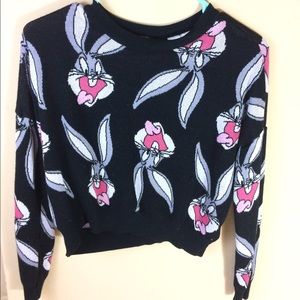 H&M Divided Black long sleeve bugs bunny shirt