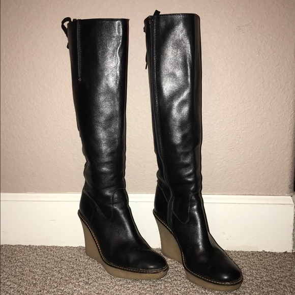 JUICY COUTURE 'Intro' leather knee high boots