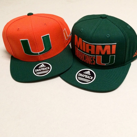 SOLD University of Miami - NEW Adidas Snapbacks - Picture 2 of 4
