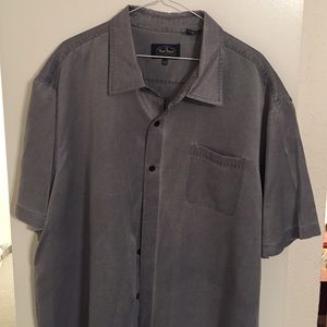 Nat Nast 2XL gray button down