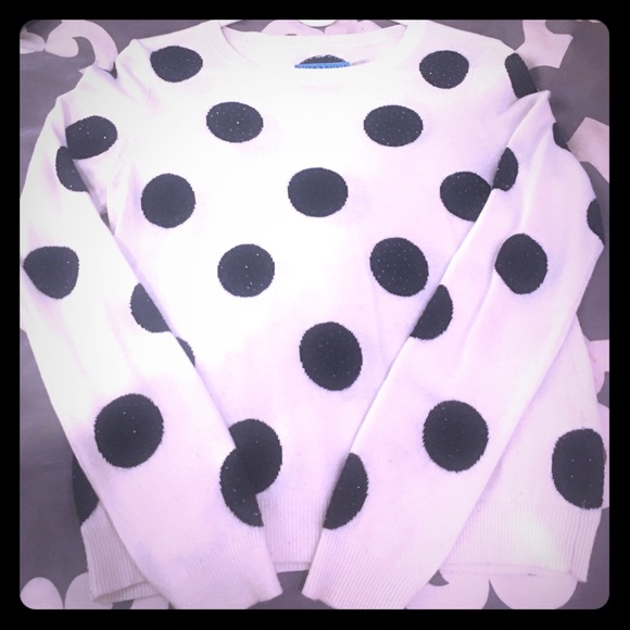 Alice + Olivia Sequin Polka Dot Sweater