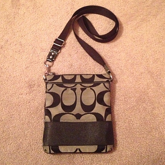 Coach Black & Gray Cross Body!