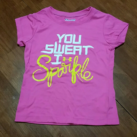 Pink girls exercise shirt