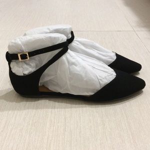Flats with Pointed Toes and Ankle Straps