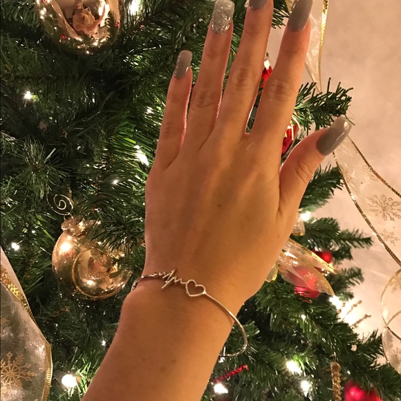 NWOT silver EKG nurse bracelet