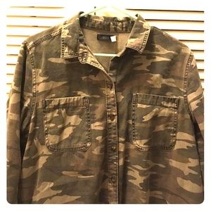 Camo BDG Button-Up