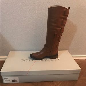 Brand new cognac boots