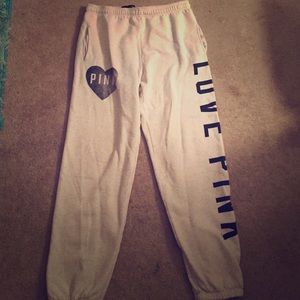 Washed out grey Victoria's Secret sweats