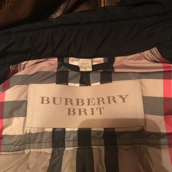 Burberry Double Breasted Down Coat with Fur Hood - Picture 2 of 5