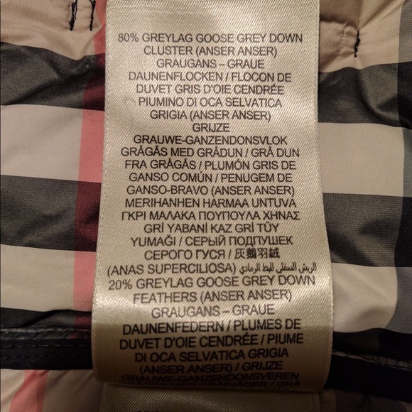 Burberry Double Breasted Down Coat with Fur Hood - Picture 5 of 5