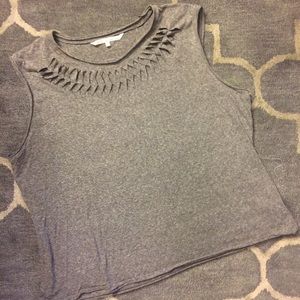 Rachel Roy Tops - Rachel Roy Sleeveless T-shirt with Cutout Rachel Roy Tops - Rachel Roy Sleeveless T-shirt with Cutout