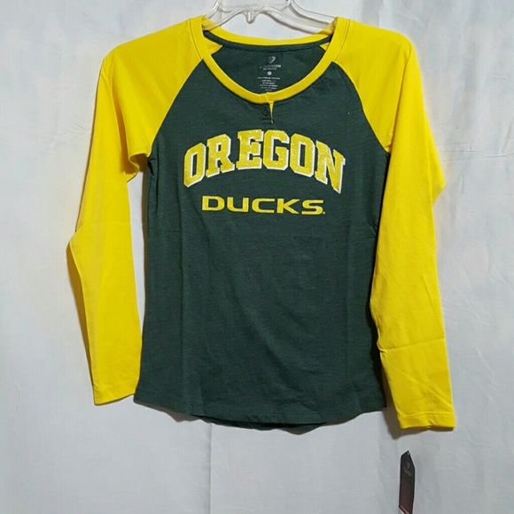 ❤NWT Oregon Ducks Henley - Picture 2 of 5